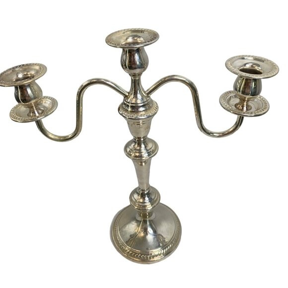 VTG FB Rogers 7583  Silver Candelabra Candle Holder Holiday 13 x 13 Bridgerton - Picture 3 of 9